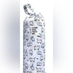 Set of 2 Cat Print Bag Holders